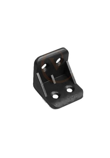 Mobilya Rafı Plastik L Köşe Bağlantı Siyah 100 Adet