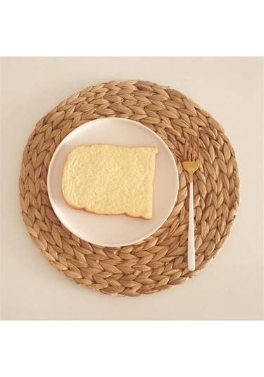 Xiaaokeji Yuvarlak Dokuma Amerikan Servis Seti, Isıya Dayanıklı/kaymaz Yemek Tabakları, 6 Parça Diğer