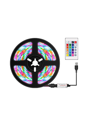 Dianziye 4m Rgb Su Geçirmez Led Işık Şeridi - 16 Renkli Kumanda Kontrollü Dinamik Modlar İle İç/dis Bahar Dekorasyon Aleti