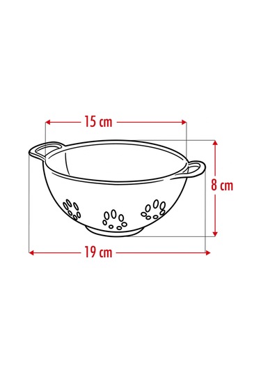 Akrilik Aquamarin Mini Pirinç Süzgeçi & Bakliyat Süzgeçi 3 Su Bardağı Ölçülü Çok Renkli