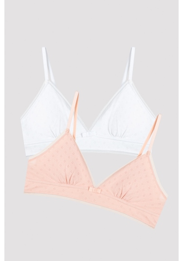 Penti My First Bra Basic Pointel 2Li Sütyen - Çok Renkli