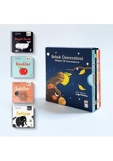 Sincap Kitap Bebek Üniversitesi Hikayeli İlk Kavramlarım 4 Kitap