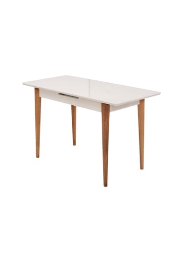 Melisa Mdf Lak Panel Açılır Mutfak Masası 60x100 Ekru