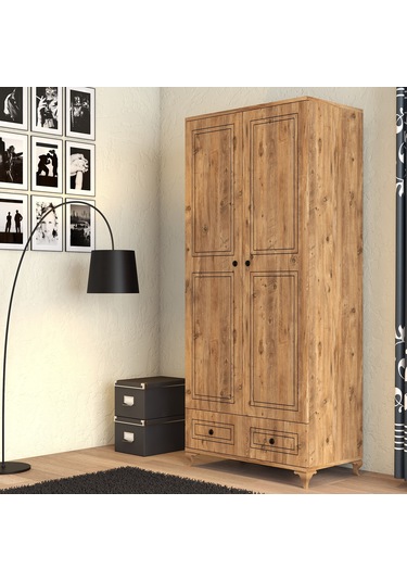 Moxen Mobilya DC2 Kapılı Çekmeceli Dolap