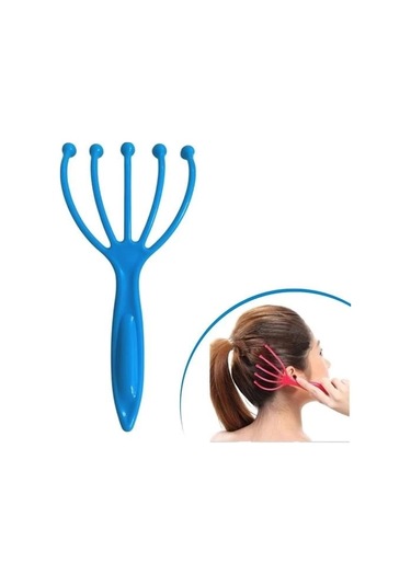 Çok Fonksiyonlu 5 Uçlu Bilyeli Baş Boyun Bacak Kol Masaj Alet Rahatlatıcı Kafa Masaj Aparatı Çok Renkli