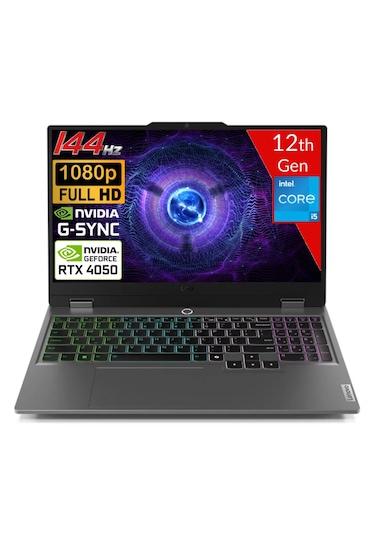 Lenovo LOQ 15IAX9 83GS0081TR-32512 i5-12450HX 32 GB 512 GB RTX4050 15.6" W11H Dizüstü Bilgisayar