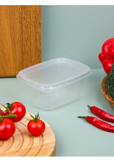 Upakovsik+ Kapaklı Tek Kullanımlık Kap 250 Ml, 100 Ad 396820356 100 adet