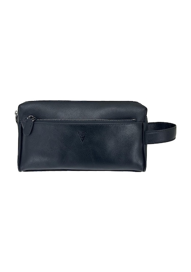Çanta Yurdu Hakiki Deri Ca250 Dopp Kit El Çantası Siyah Siyah