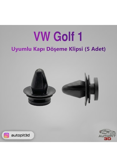 Vw Golf 1 Uyumlu Kapı Döşeme Klipsi 5 Adet Kapı Döşeme Klipsi