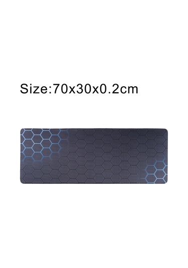 Kaymaz Kauçuk Kumaş Yüzey Oyunu Mouse Mat Klavye Pedi, Boyut: 70 X 30 X 0.2cm Mavi Petek