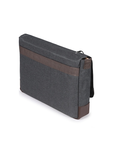 STRONG 15.6 İNCH Laptop Bölmeli Omuz Askılı Postacı Çantası KFT04 FÜME Çok Renkli