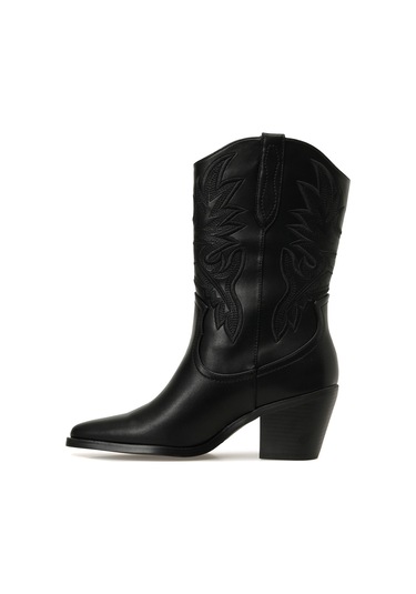 Butigo 24k-1002 5pr Siyah Kadın Kovboy Bot 000000000102050923 Siyah