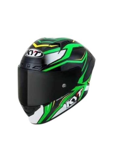 Kyt Nz Race Carbon Stride Yeşil Motosiklet Kaskı Yeşil