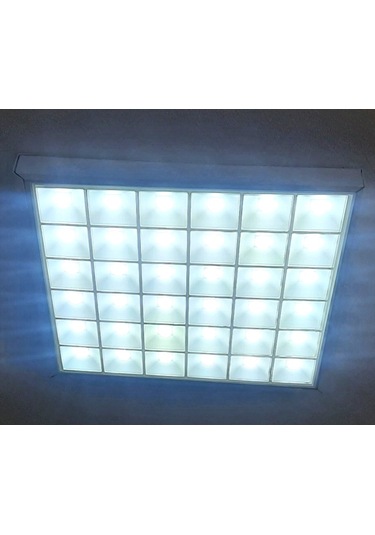 2 Adet 90 Watt 60x60 Panel Led Mercekli 36 Gözlü Özel Ürün Beyaz