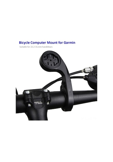 Novahub Bisiklet Gidonuna Montaj Aparatı - Siyah Pc & Tpu Malzemeli Montaj Seti Siyah