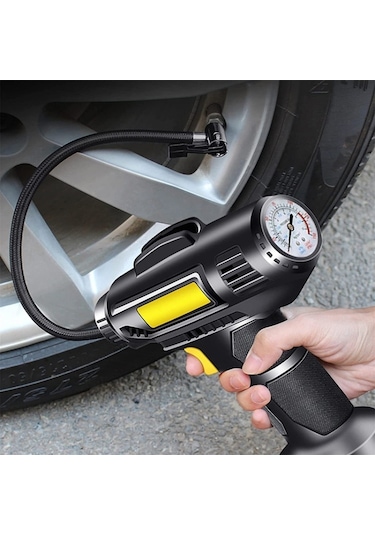 Sones Araba Taşınabilir Mini Kablolu Pointer Lastik Şişirme Pompası
