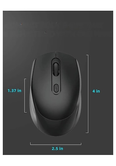 Çift Modlu Kablosuz Bluetooth Mouse Şarj Edilebilir Sessiz Tıklam
