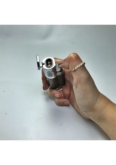Metal Çift Yanan Turbo Çakmak