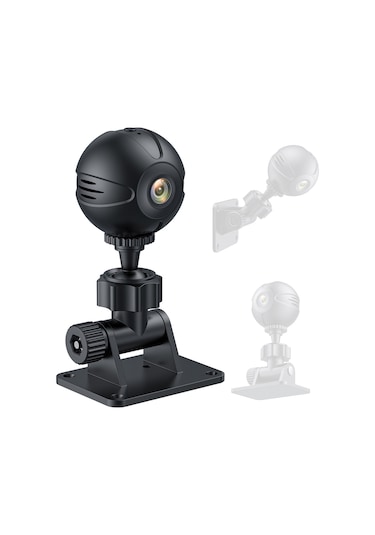 Xindoker Siyah Taşınabilir Spor Kamera - Wifi İle Uzaktan İzleme, Hareket Algılama, Gece Görüşü Ve Döngü Kaydı Fonksiyonlu, Dahili Li-poly Batarya