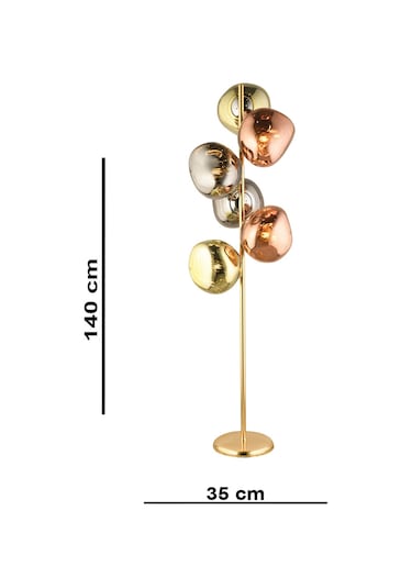 Lampaluce Modern Tasarımlar Colore 6'lı Lambader Altın