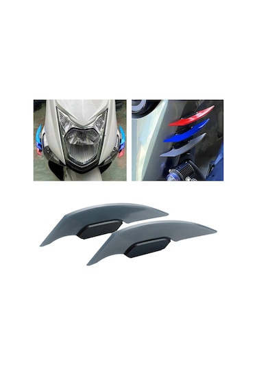 Suntek Motosiklet Winglet Aerodinamik Spoiler Kanat Elektrikli Motosikletler Için Uygun Gri