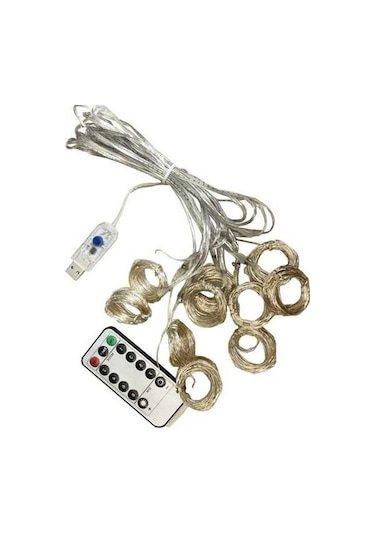 Pazly Uzaktan Kumandalı Su Geçirmez Led Perde Işıkları - Düğün, Parti, Bahçe Dekoru 100/200/300 Işık