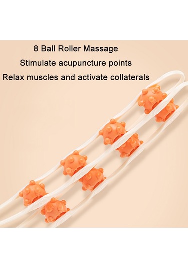 Omuz Boyun Ve Sırt Tarama Meridyeni Manuel Rulo Masajı Pembe Çok Renkli