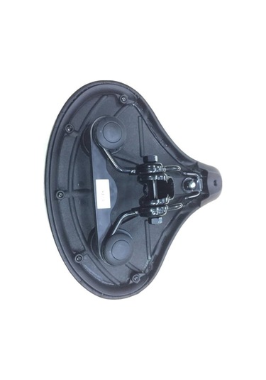 Bisiklet Sele Ultra Geniş E-Bıke&Bisiklet Uyumlu Elastomer Yaylı 27 x 24 CM Siyah