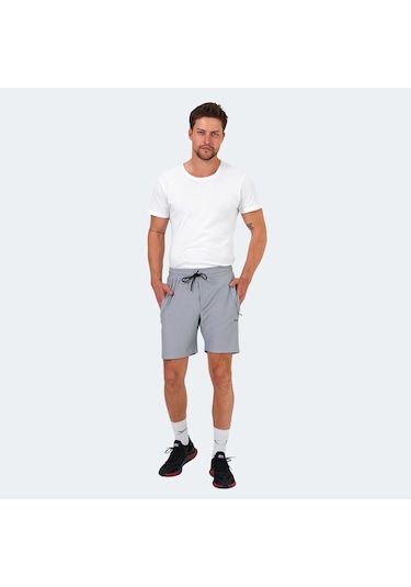 Slazenger OGNIA Erkek Cepli Fıtness Gri Şort