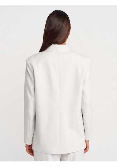 Dilvin 60767 Blazer Ceket-açık Gri Açık Gri