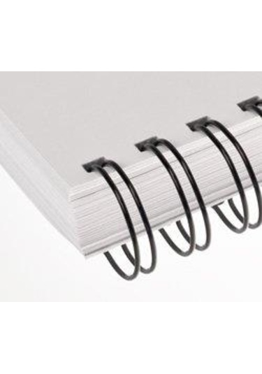 Office Force 3/8'' Siyah 3:1'' İnç A4 34 Loop Kutu Tel Spiral 100'lü