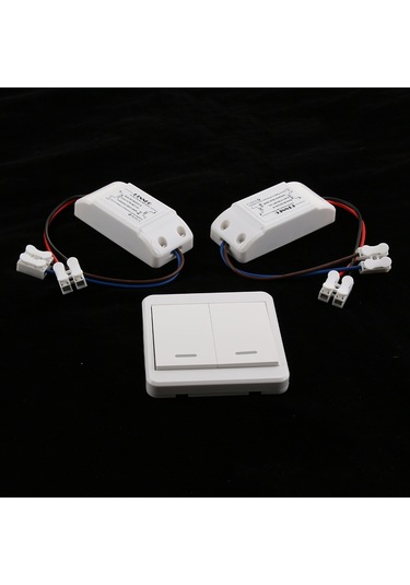 Homyl Çift Kanallı Ac85-260v 433.92mhz Rf Kablosuz Anahtar Tarif Edildiği Gibi