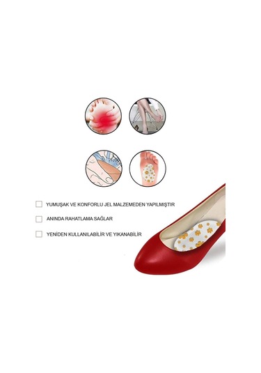 Medigel MG13 | Ayakkabı Daraltma Topuklu Ayakkabı Yapışkanlı Jel Ped