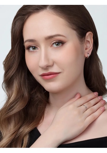 Uvelirnye Tradicii 925 Ayar Doğal Topaz Taşlı Sky Gümüş Yüzük 412072472 Beyaz