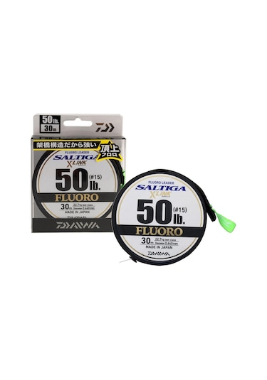 Daiwa Saltiga X Link 30m Fluorocarbon Misina 0,43mm 25lb