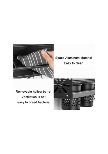 Dancemonkey Kaliteli Mutfak Duvara Monte Baharat Şişesi Depolama Modüler Rafı Siyah