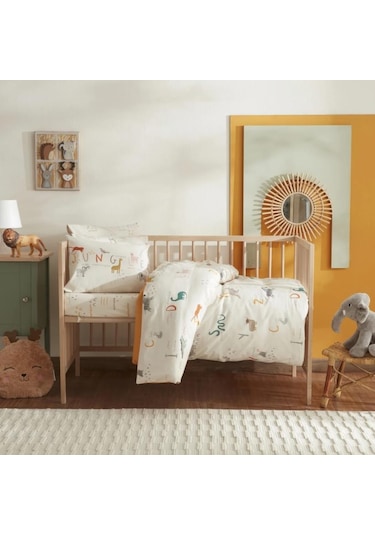 Karaca Home Jungle Bej Bebek Nevresim Takımı