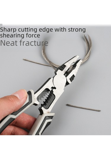 Maiyame Elektrikçi Ve Ev Kullanıma İdeal Çelik Çok Fonksiyonlu Tıkma, Kesme Ve Dişli Penset Seti Endüstriyel Kalite