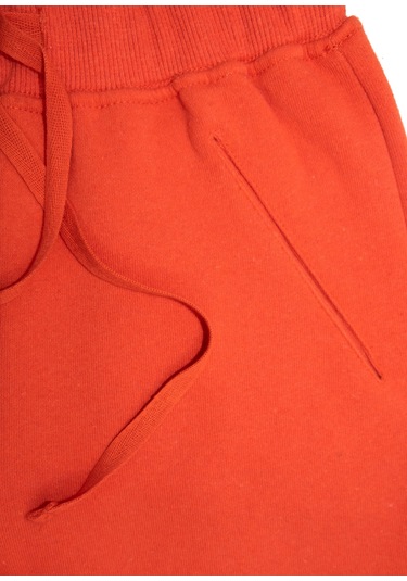 Recycle Pamuk  Şardonlu Kışlık Orange Kız Çocuk Eşofman Altı Turuncu