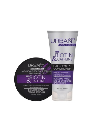 Urban Care Expert Biotin & Kafein Peeling Şampuan 200 ML + Bakım Kremi