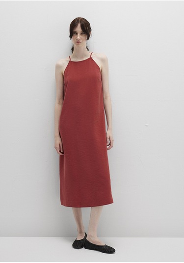 Mavi - Askılı Kırmızı Elbise 1310770-70450 Kırmızı