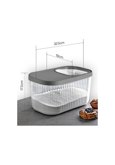 Multi Box Çok Amaçlı Kapaklı Saklama Kabı 7.5 Lt 17,5x32,5x19 Cm Şeffaf