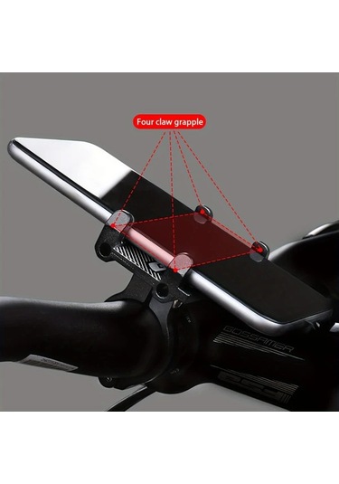 Elmpaly Gub Bisiklet Alüminyum Telefon Tutucu G81 3.5-6.2 İnç Titanyum Titanyum