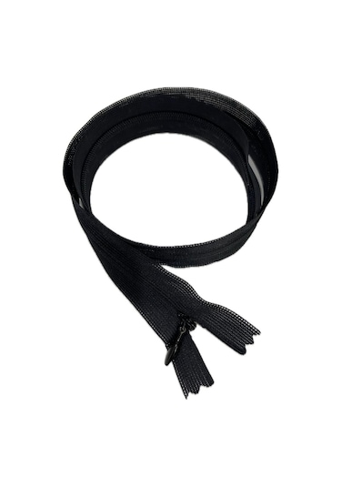 Uzun Gizli Fermuar Siyah 53cm