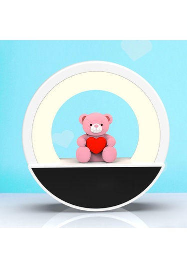 Shineyee Led Saatli Renkli Ambiyans Lambası, 3 Renk Sıcaklığı, Parlaklık Ayarlı, 2 Zamanlayıcı Seçeneği, 200mah Pil Ve Kumanda İle, Avrupa Standartı Diğer