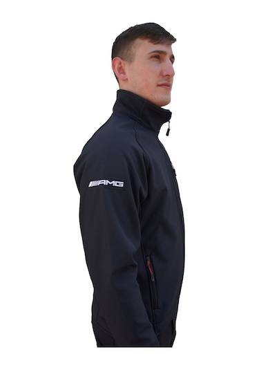 Uniprom Erkek Softshell Mont Mercedes-Benz Amg Siyah