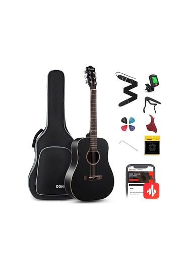 Donner Ec983 Akustik Gitar Seti Siyah
