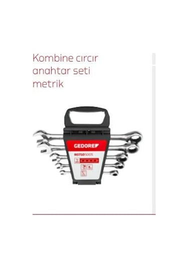 Gedore Red Cırcır Kombine Anahtar Takım 5 Parça