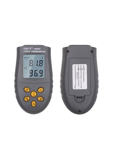 Youmex "taşınabilir Dijital Termometre - Çift Kanal Ölçüm, Lcd Ekran, Alarm Ve Veri Tutma Özellikli"