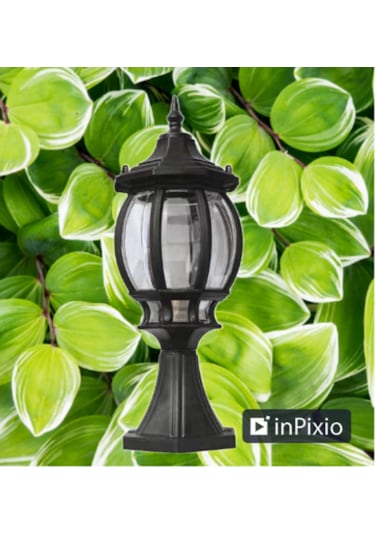 2 Adet Sekizgen Set Üstü Bahçe Armatürü, Set Üstü Modern Armatür, Bahçe Armatürü, 2 Ampul Hediye Diğer